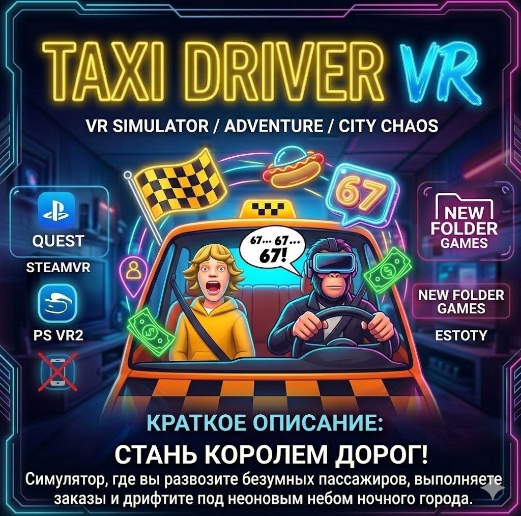 Постер Taxi Driver VR из подборки VR Games